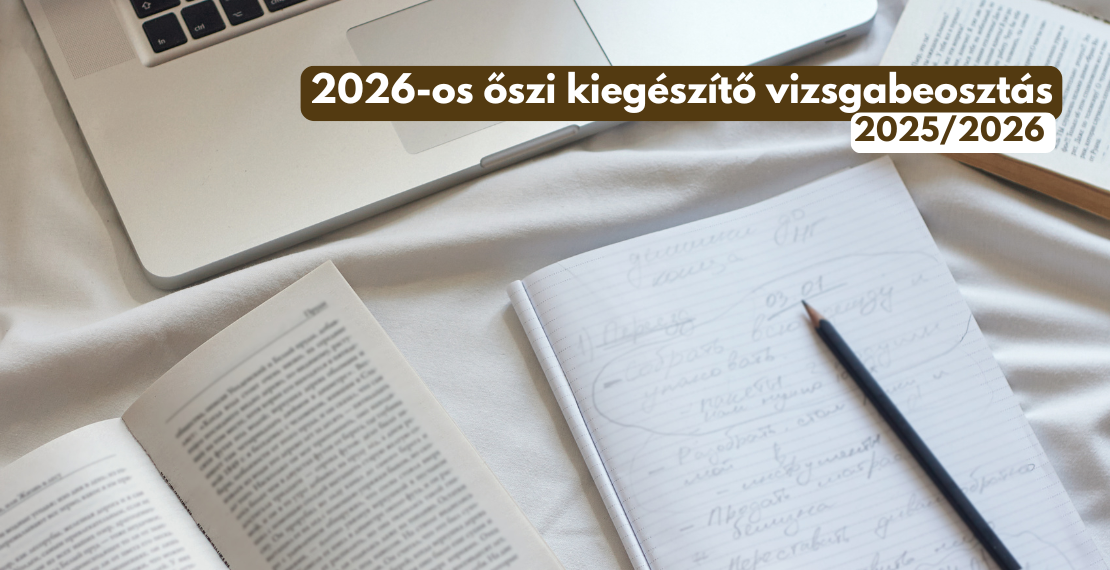 2026-os őszi kiegészítő vizsgabeosztás