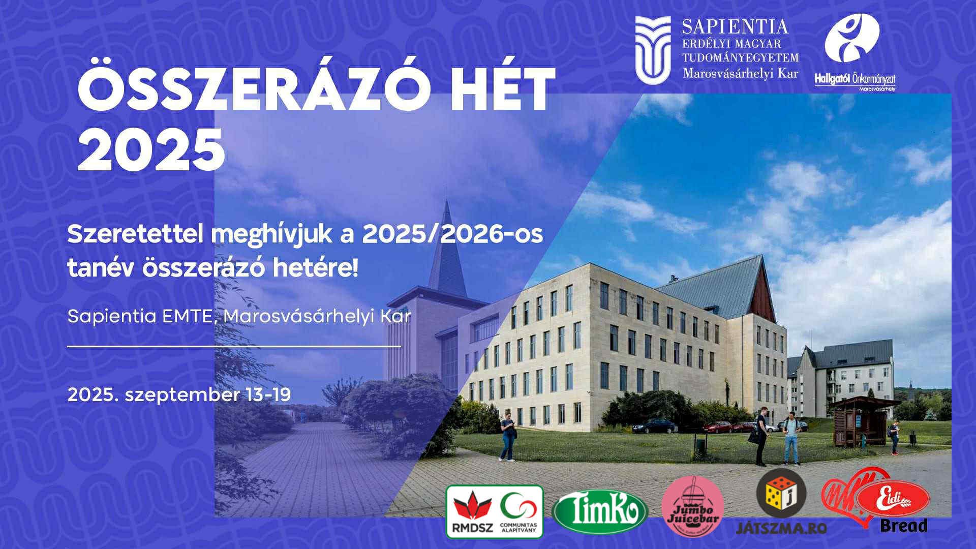 Tanévnyitó Ünnepség és Összerázó Hét 2025