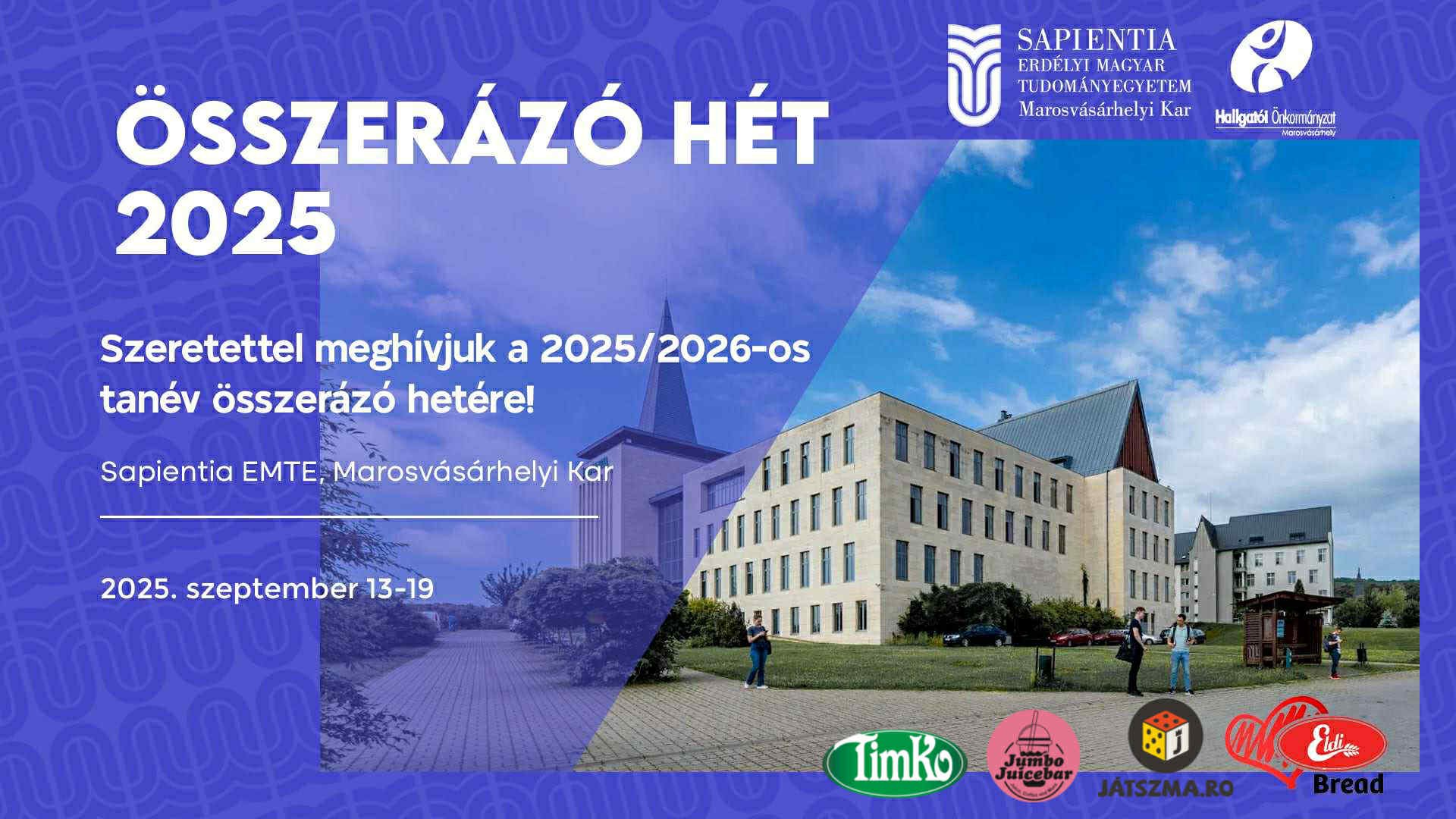 Tanévnyitó Ünnepség és Összerázó Hét 2025