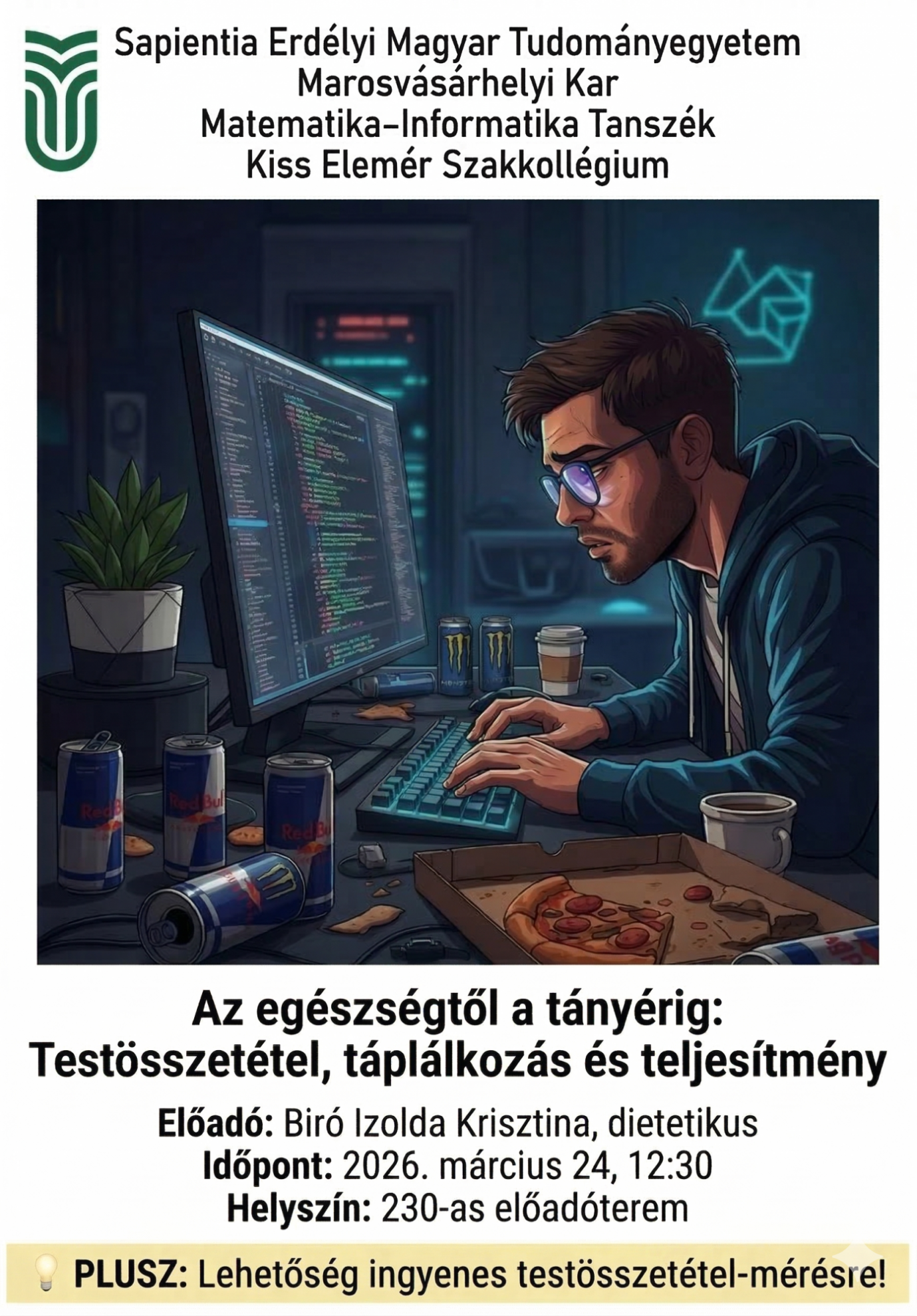Az egészségtől a tányérig - testösszetétel, táplálkozás és teljesítmény: Biró Izolda Krisztina előadása