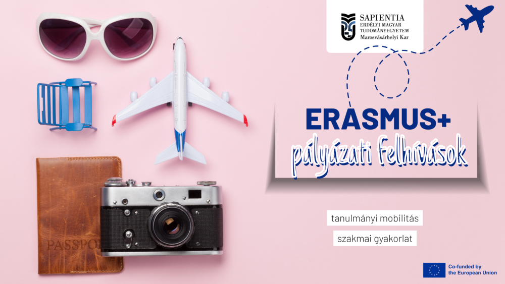 Erasmus+ hallgatói pályázati felhívás: szakmai gyakorlat mobilitás (2026 nyara) és tanulmányi mobilitás (2026/27-es tanév)