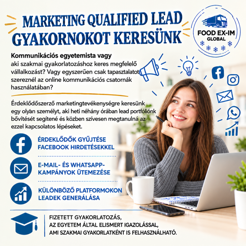Fizetett marketing gyakornoki lehetőség kommunikáció szakos hallgatóknak