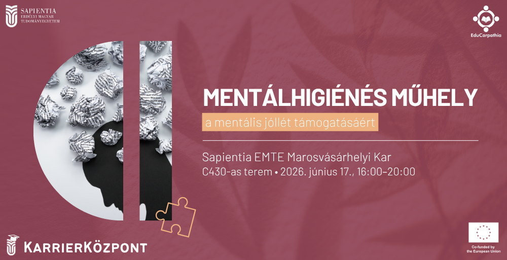 Mentálhigiénés műhelyt szervez a KarrierKözpont – a mentális jóllét támogatásáért