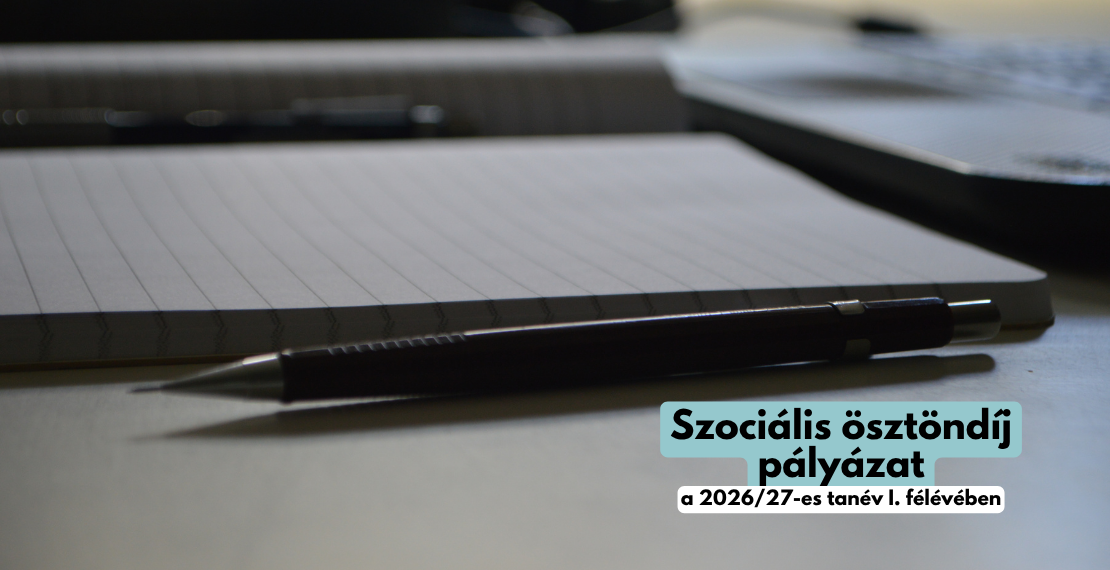 Szociális ösztöndíj pályázat 2026/2027, I. félév