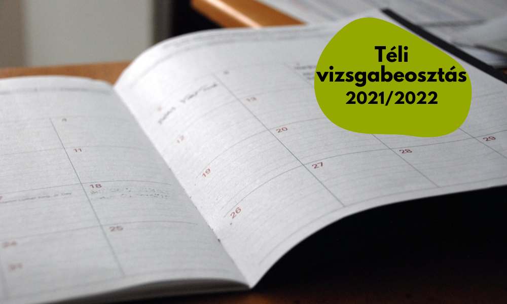 Téli vizsgabeosztás 2022