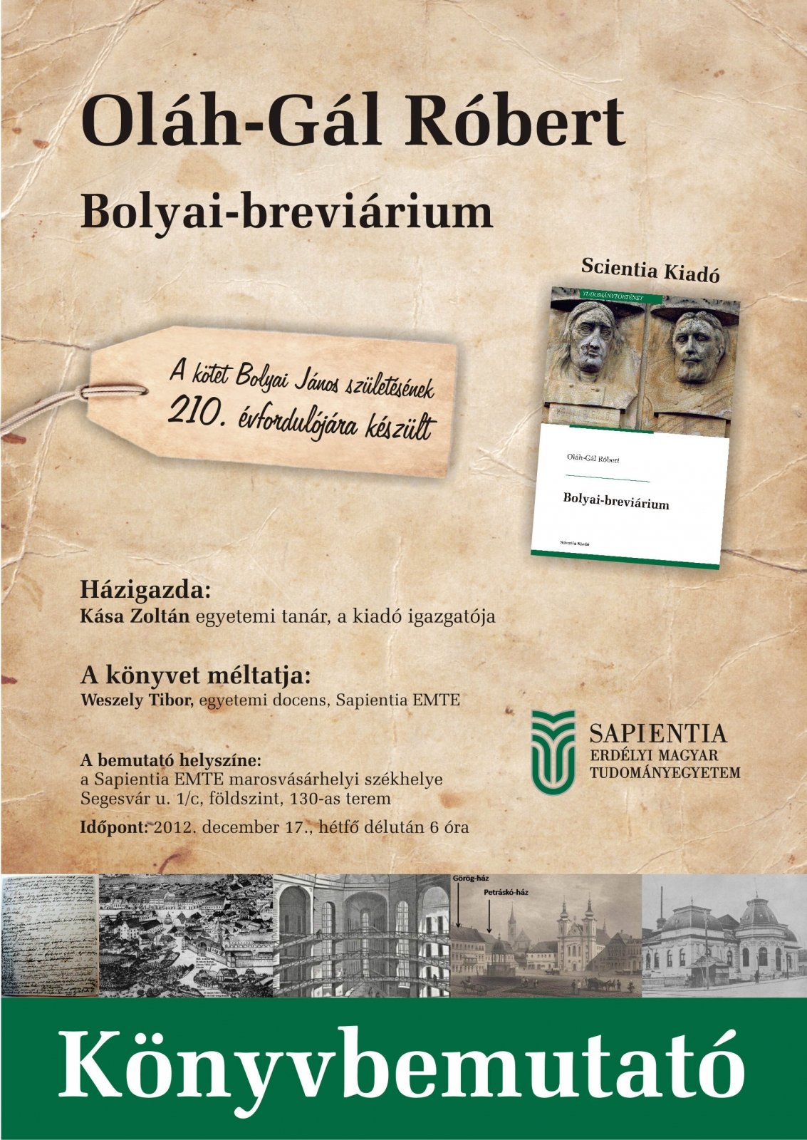 Bolyai-breviárium - könyvbemutató