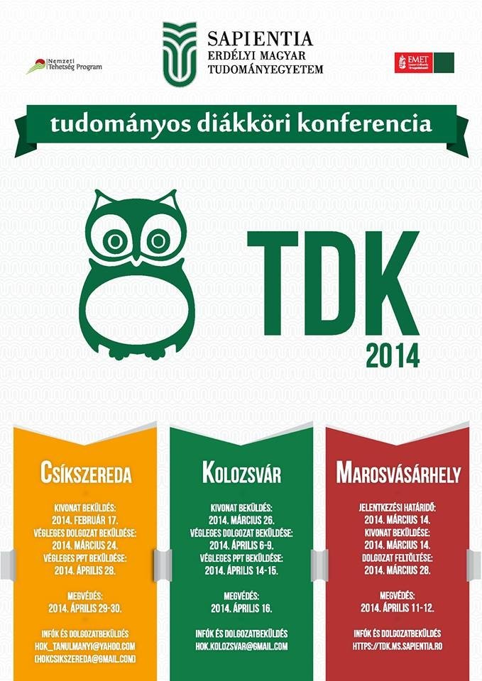 TDK és ETDK 2014 - program