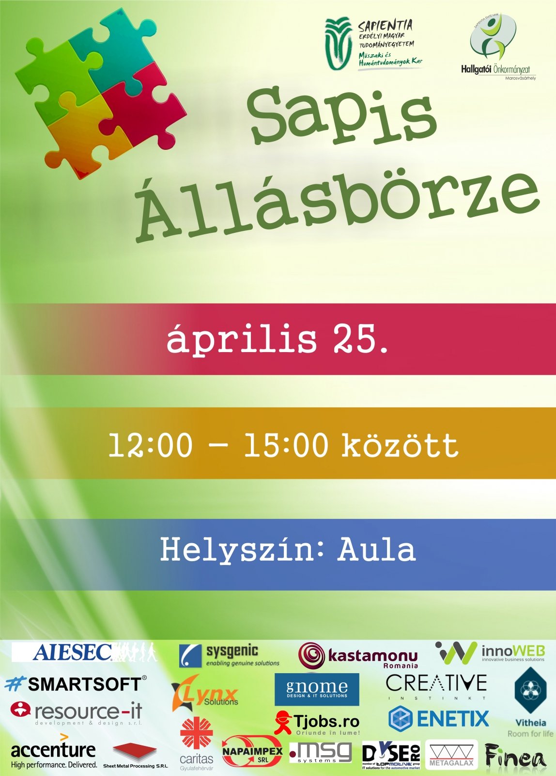 Állásbörze a Sapientián!