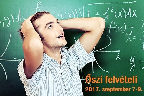 Őszi felvételi - Meghirdetett helyek száma