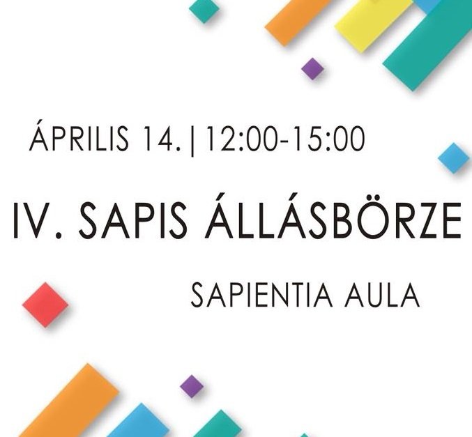 IV. Állásbörze a Sapientián!