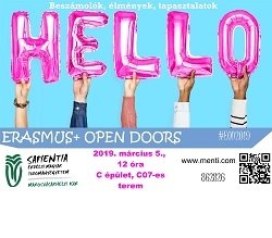 ERASMUS+ OPEN DOORS a Marosvásárhelyi Karon
