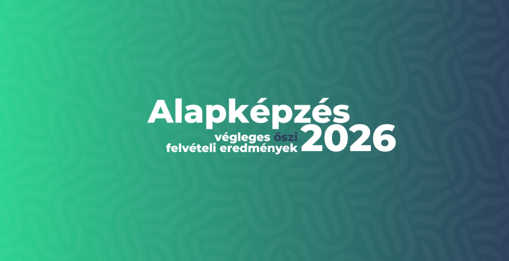 Alapképzés - Végleges őszi felvételi eredmények